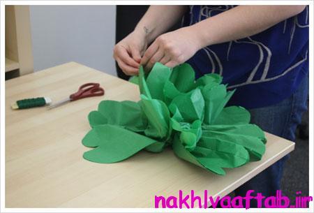 آموزش تصویری ساخت گل های کاغذی,ساخت گل های تزیینی