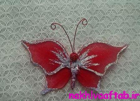 مدل های پروانه های جورابی,ساخت پروانه تزیینی